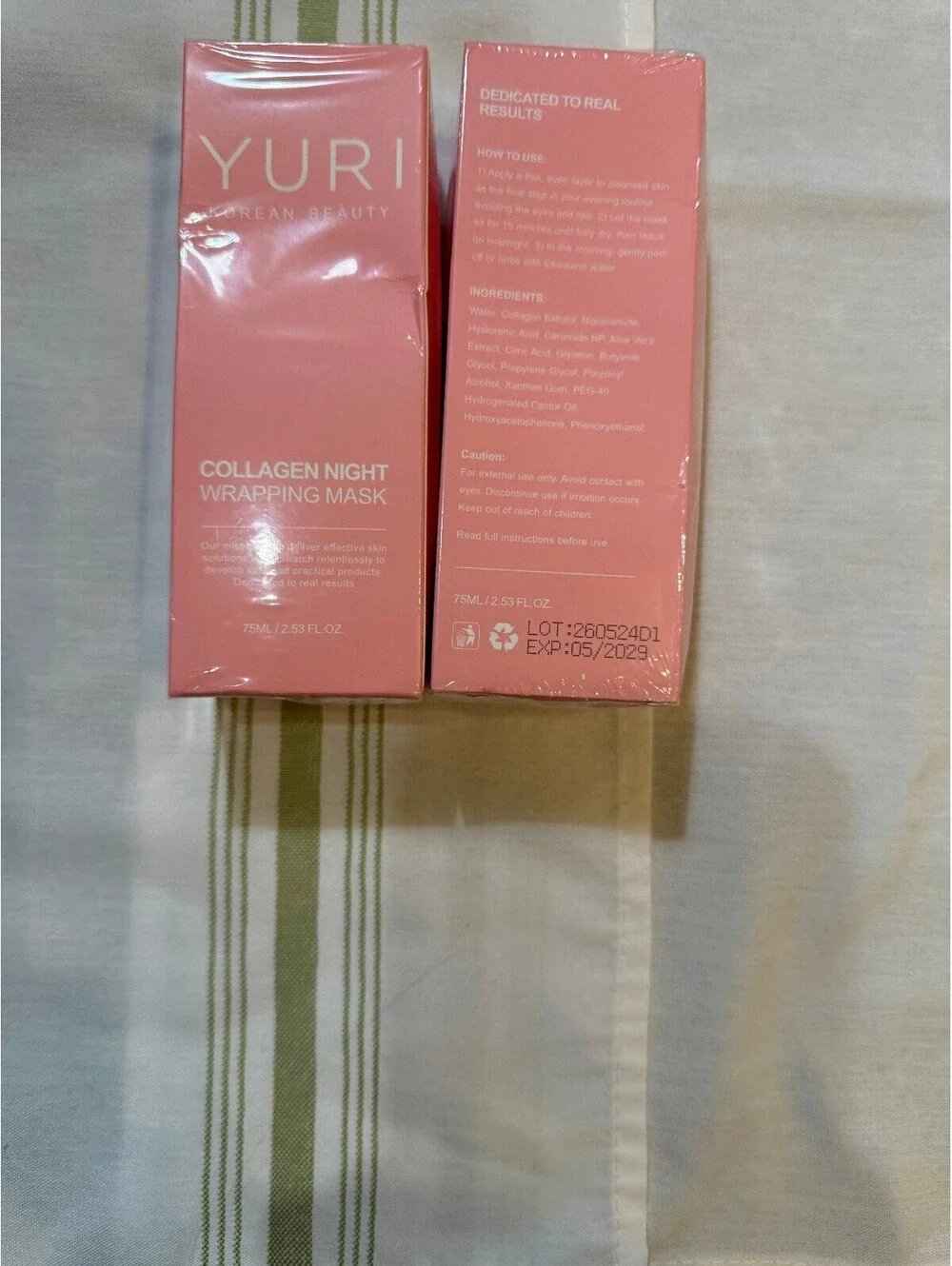 YURI Collagen Night Wrapping Mask 75ml NWT (1)